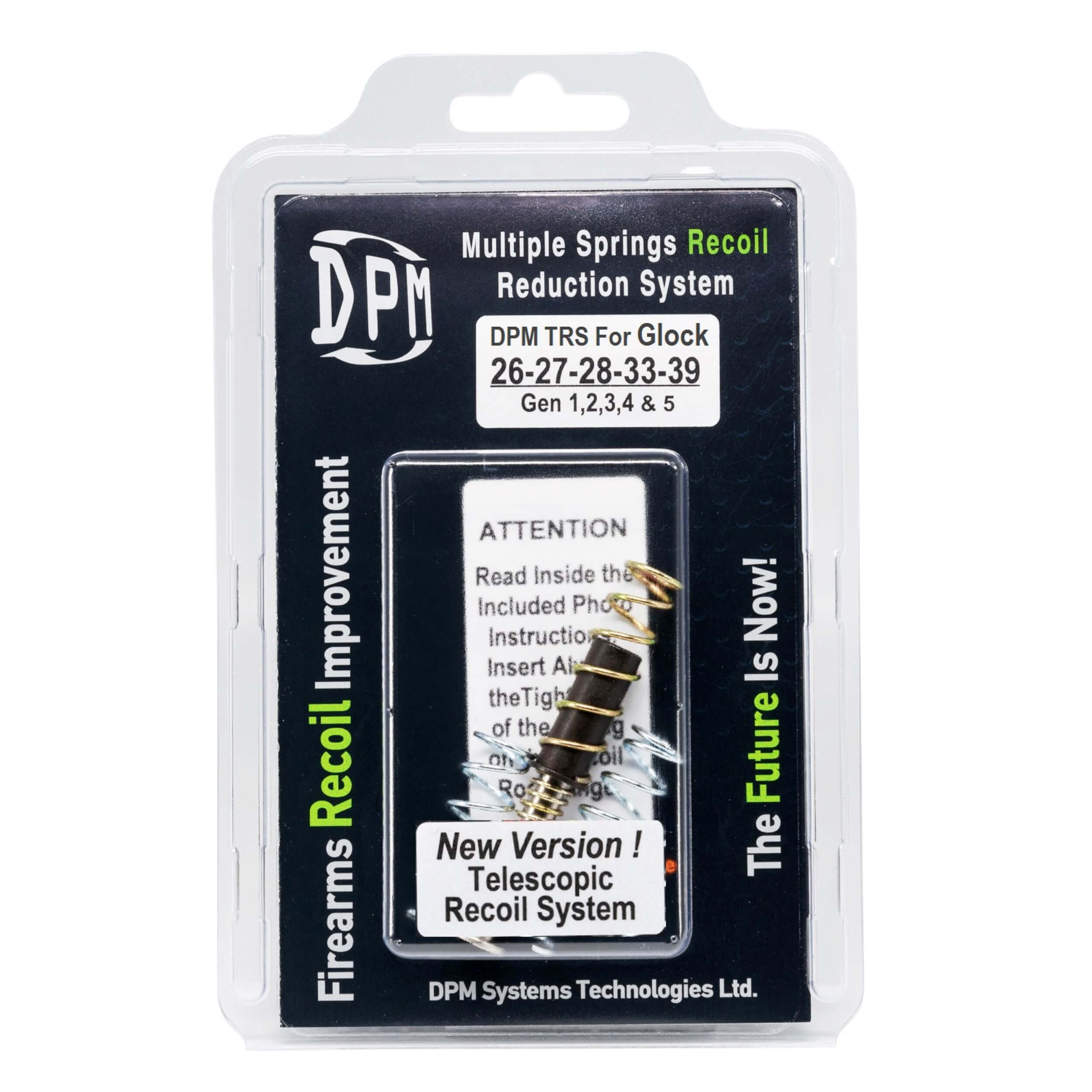 Glock 26 , 27 , 28 , 33 , 39 - Telescopic Recoil System GEN 1 , 2 , 3 , 4 , 5