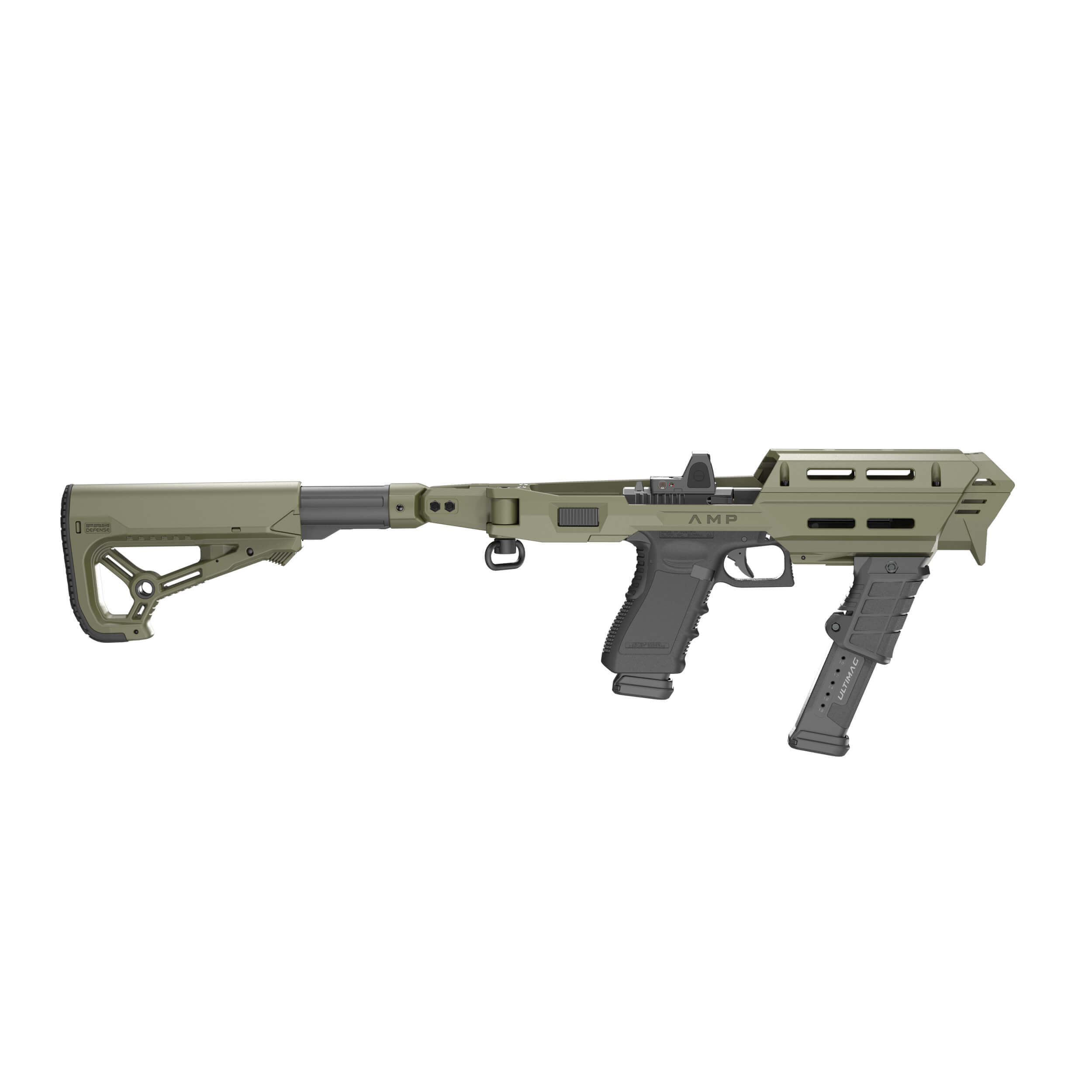 FAB AMP M4 STD KPOS Pistol Conversion Kit - CZ P10C CZ P10F CZ P10SC